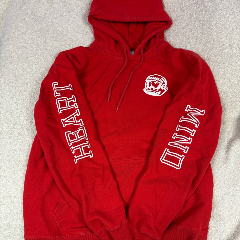 billionaire boys club heart and mind red hoodie